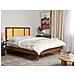 Letto Rattan Auray 160 X 200 Cm Marrone - Foto miniatura 9