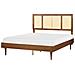 Letto Rattan Auray 160 X 200 Cm Marrone - Foto miniatura 13