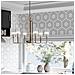 Lampadario Contemporaneo Kimrose Acciaio Nichel Lucido Vetro 6 Luci E14 - Foto miniatura 6