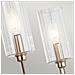 Lampadario Contemporaneo Kimrose Acciaio Nichel Lucido Vetro 6 Luci E14 - Foto miniatura 7