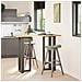 Gambe Tavolo Bar A T 2 Pz Naturale 40x35x(111-112) Cm Acciaio - Foto miniatura 2