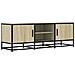 Mobile Tv Rovere Sonoma 120x35x41cm Legno Multistrato E Metallo - Foto miniatura 2