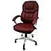 Poltrona Ergonomica Da Ufficio E Studio Professionale Colore Bordeaux Girevole Modello Roger - Foto miniatura 1