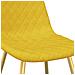 Sedie Da Pranzo 4 Pz Giallo Senape In Velluto - Foto miniatura 6