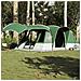 Tenda da Campeggio a Tunnel per 5 Persone Verde Impermeabile - Foto miniatura 1