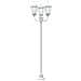 Lampione da Giardino  3 lampade E27 Bianco 220 cm Alluminio - Foto miniatura 2