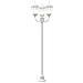 Lampione da Giardino  3 lampade E27 Bianco 220 cm Alluminio - Foto miniatura 6