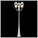 Lampione da Giardino  3 lampade E27 Bianco 220 cm Alluminio - Foto miniatura 7
