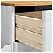 Panchina di Stoccaggio per Ingresso ASKIM Bianca 100x39x62 cm Legno Massello Pino - Foto miniatura 9