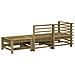 Set Salotto da Giardino 3 pz in Legno Impregnato di Pino - Foto miniatura 3