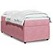 Giroletto a Molle con Materasso Rosa 90x190 cm in Velluto - Foto miniatura 2