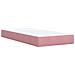 Giroletto a Molle con Materasso Rosa 90x190 cm in Velluto - Foto miniatura 6