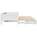 Letto Estraibile con Cassetti senza Materasso Bianco 90x190 cm - Foto miniatura 6