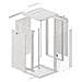 WF01-6622-10S rack 22U Da parete Grigio - Foto miniatura 11