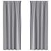 Tende con tende 2 pcs Grigio chiaro Poliestere - Foto miniatura 1