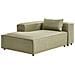 Chaise Longue Versione Destra Brande Tessuto Verde Chiaro - Foto miniatura 3