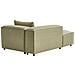 Chaise Longue Versione Destra Brande Tessuto Verde Chiaro - Foto miniatura 4