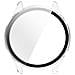 Custodia Protettiva In Vetro Temperato Per Pc Compatibile Con Honor Watch 5 Pro - Copertura Completa Transparent - Foto miniatura 2