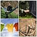 Corda Riflettente Da 50m Per Tenda Da Campeggio /escursionismo - Cavo Di Guida Ad Alta Visibilità Per Avventure All'aperto Green - Foto miniatura 3