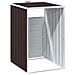 Copribidone Ruote Bidone Singolo Marrone 72x81x115 cm Acciaio - Foto miniatura 7