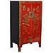 Armadio In Legno Rosso 86x50x150h Cm - Foto miniatura 1