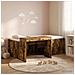 Letto alto per bambini con scrivania Rovere Fumo 98.5 x 200 cm - Foto miniatura 2