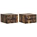 Mobiletto da notte a muro 2 pcs Rovere Fumo 34,5 x 33 x 20 cm - Foto miniatura 1