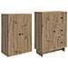 Set di armadi 2 pcs 66 x 34,5 x 90 cm Legno ingegnerizzato - Foto miniatura 3