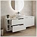 Mobile sottolavabo, Beige, 160 cm, Con piano d'appoggio, 2 cassetti, MDF, Con 2 ante, Ripiano integrato, MODERNO - Foto miniatura 2