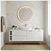 Mobile sottolavabo, Beige, 160 cm, Con piano d'appoggio, 2 cassetti, MDF, Con 2 ante, Ripiano integrato, MODERNO - Foto miniatura 5