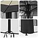 Gazebo con 4 Pareti 2,6 x 2,6 m Crema e Antracite - Foto miniatura 7