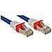 Cavo di Rete Patch Cat. 6 (A) SSTP - S / FTP PIMF 10 GBit privo di alogeni, blu, 10m - Foto miniatura 2