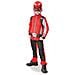 Costume Classico Power Rangers Rosso Per Bambino - Taglia: 3/4 Anni (90/104 Cm)  - Foto miniatura 1