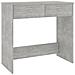 Scrivania Grigio Cemento 80x40x75 cm in Legno Multistrato - Foto miniatura 2