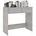 Scrivania Grigio Cemento 80x40x75 cm in Legno Multistrato - Foto miniatura 3