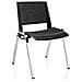 Sedia Visitatore A 4 Gambe Kentra Kec Base Cromo Schienale Traspirante Ppl Nero - Kec / ne - Foto miniatura 1