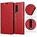 Custodia Compatibile Con Oneplus 8 In Rosso Mela - Coperchio Protettiva Con Chiusura Magnetica, Funzione Stand E Tasca Per Le Carte - Foto miniatura 6