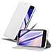 Custodia Compatibile Con Zte Blade V7 In Classy Argento - Coperchio Protettiva Con Chiusura Magnetica, Funzione Stand E Tasca Per Le Carte - Foto miniatura 1