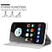 Custodia Compatibile Con Zte Blade V7 In Classy Argento - Coperchio Protettiva Con Chiusura Magnetica, Funzione Stand E Tasca Per Le Carte - Foto miniatura 4