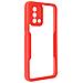 Cover Oppo A74 4g Retro Plexiglass Fronte Polimero Bordo Rosso - Foto miniatura 5