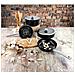 Ares Set Di Pentole Induzione 6-piece Antiaderente Casseruoli, Padelle Design Vintage Nero - Foto miniatura 3
