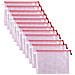 12 Sacchetti Per File Con Cerniera Trasparente B5 Red - Foto miniatura 7