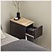 Comodino Con Cassetto Per Letto A Molle 20x60x35 Cm Nero Fbt111-sch - Foto miniatura 2