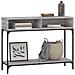 Tavolino Consolle Grigio Sonoma 100x30,5x75cm Legno Multistrato - Foto miniatura 3