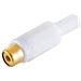 Bs51500-wg Connettore Cavo Rca Bianco (bs51500-wg) - Foto miniatura 1