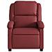 Poltrona Massaggiante Reclinabile Rosso Vino In Similpelle - Foto miniatura 3