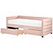 Letto Con Contenitore Velluto Rosa 90 X 200 Cm Marray - Foto miniatura 3