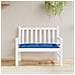 Cuscino Per Panca Blu 110x50x7 In Tessuto Oxford - Foto miniatura 1