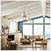 Sospensione Contemporanea Tollis Acciaio Ottone Naturale Bianco Grande Luce E27 - Foto miniatura 6