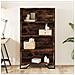 Libreria Rovere Fumo 80x31x137,5 Cm In Truciolato - Foto miniatura 3
